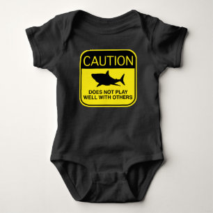 Caution – Does Not Play Well With Others Baby Bodysuit