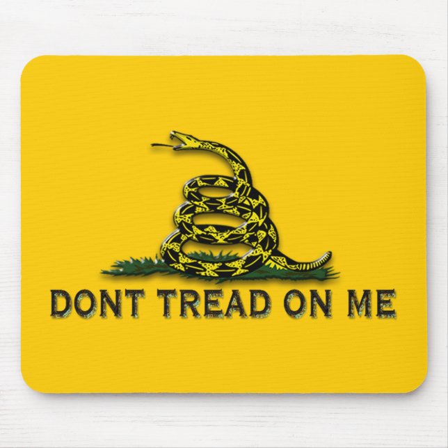 CAUTION "Don't Tread On Me" FLAG Mouse Pad (Front)