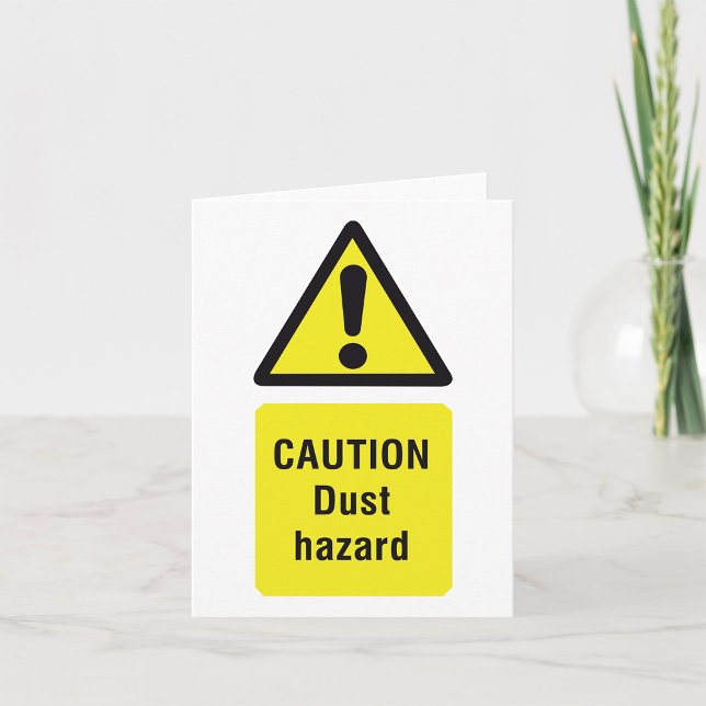 Caution Dust Hazard Sign Card (Creator Uploaded)