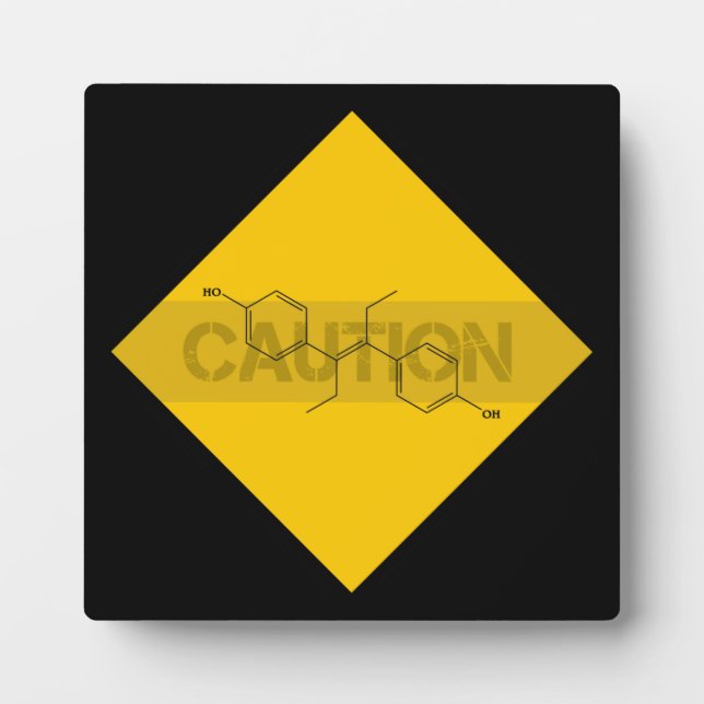 Caution: Estrogen Plaque (Front)