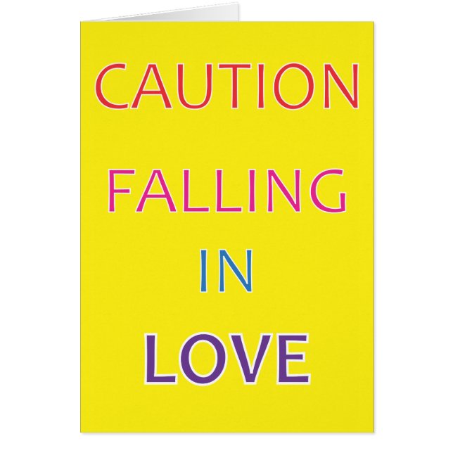 CAUTION: FALLING IN LOVE (Front)