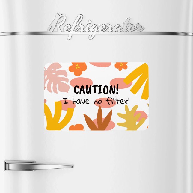 Caution Flexible Photo Magnet (Créateur téléchargé)