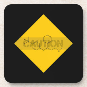 Caution: Fluoxetine Coaster