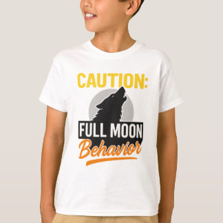 Caution Full Moon Behaviour Shirt – Funny Werewolf