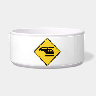 Caution Helicopter Sign