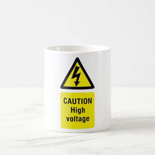 Caution High Voltage Coffee Mug (Creator Uploaded)