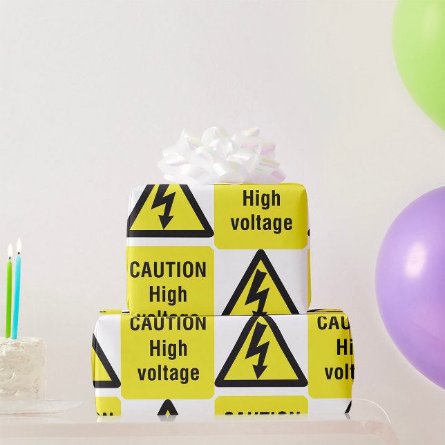Caution High Voltage Wrapping Paper (Creator Uploaded)
