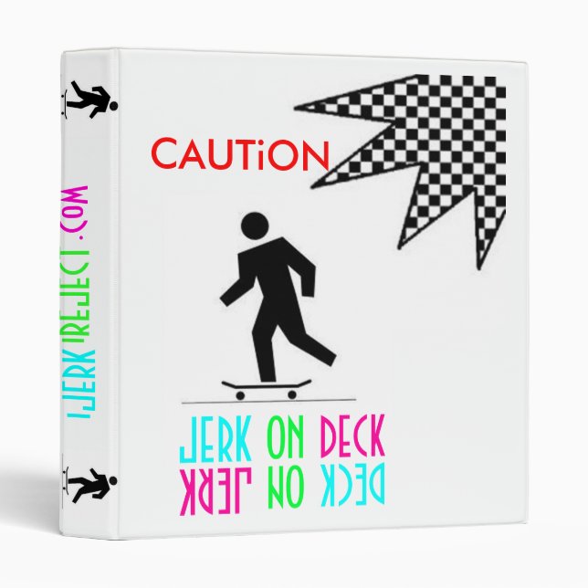 Caution!! Jerk On Deck Binder (Front/Spine)