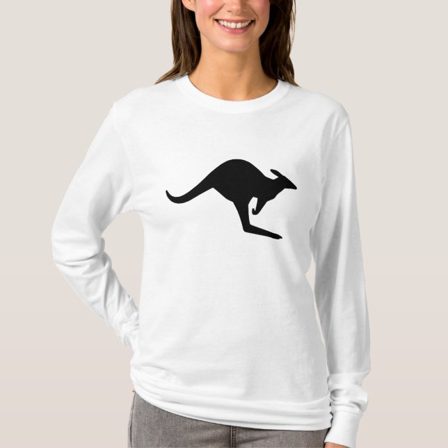 Caution Kangaroo T-Shirt (Front)