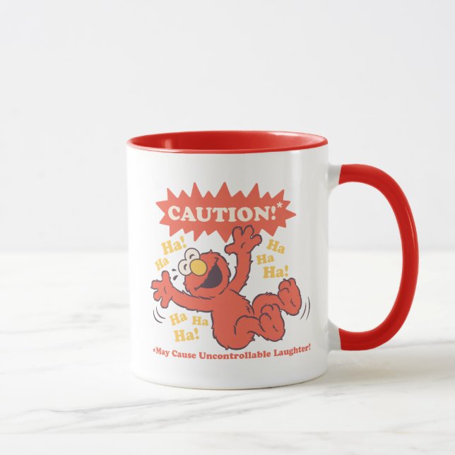Caution Laughing Elmo Ahead Mug (Right)