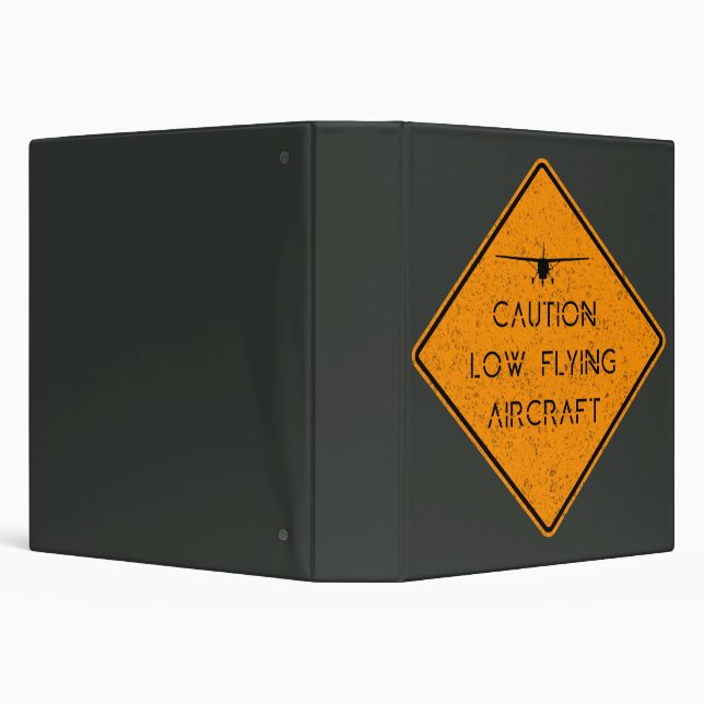 Caution Low Flying Aircraft ✈️ Binder (Background)