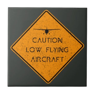Caution Low Flying Aircraft ✈️ Tile
