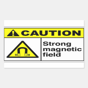 CAUTION Magnetic field Sticker