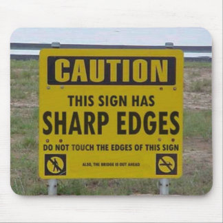 CAUTION MOUSE PAD