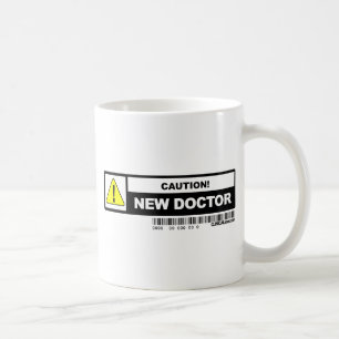 Caution new doctor coffee mug