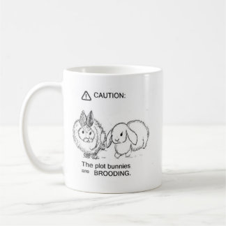 Caution: Plot Bunnies Coffee Mug