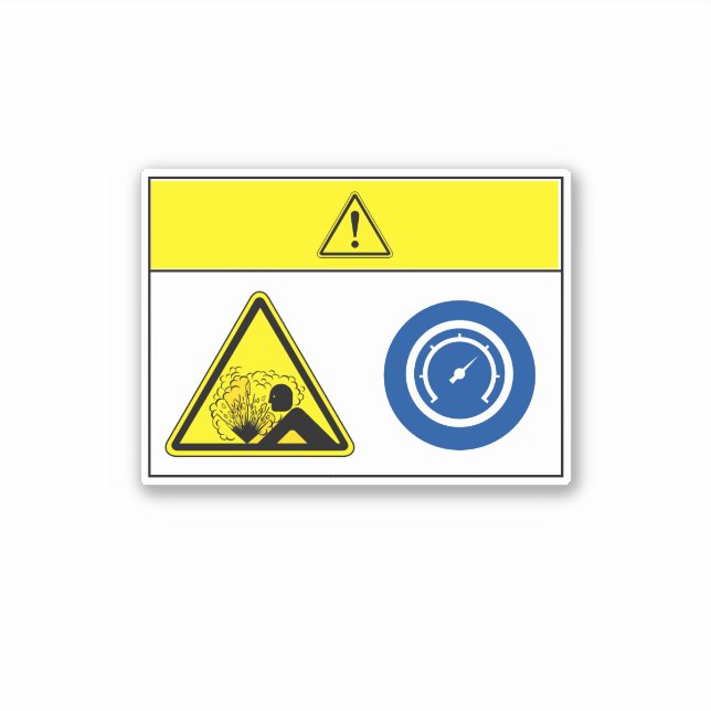 Caution/Pressurized Device Label (Front)