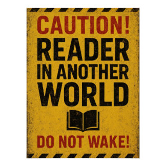 "Caution Reader In Another World Do Not Wake!" Poster