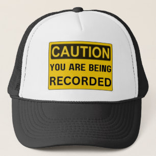 Caution Recorded Trucker Hat