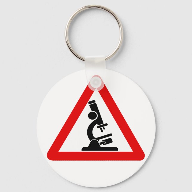 Caution:  SCIENCE! Keychain (Front)