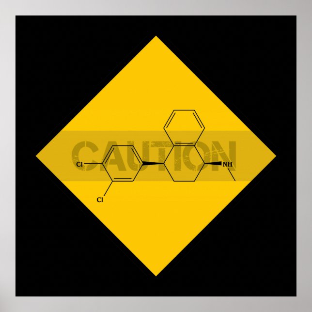 Caution: Sertraline Poster (Front)