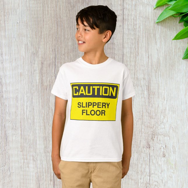 Caution Slipper Floor Sign T-Shirt (Creator Uploaded)