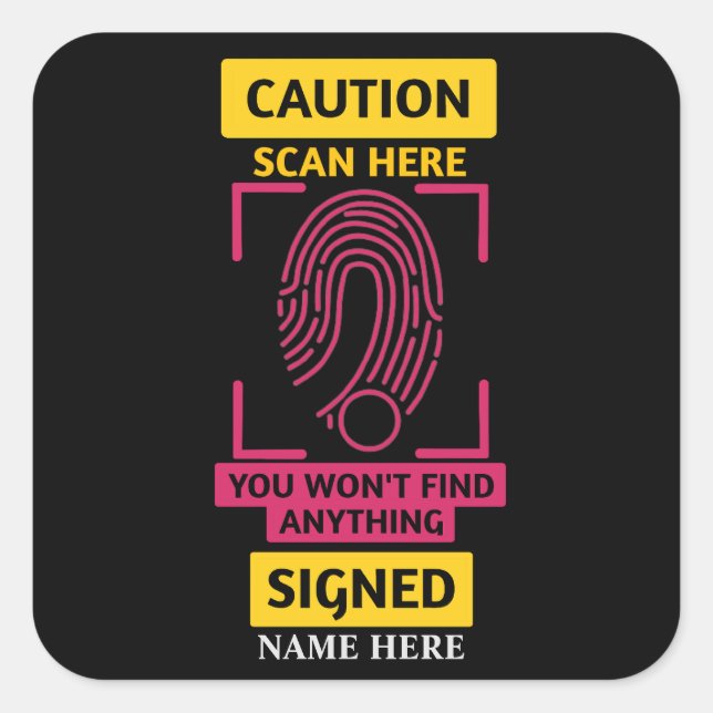 CAUTION Sticker (Front)