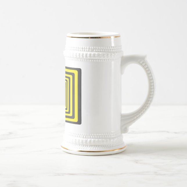 Caution, Sun Flower Beer Stein (Right)