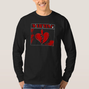 Caution Symbol Heartbreaker Broken Heart Love Symb T-Shirt
