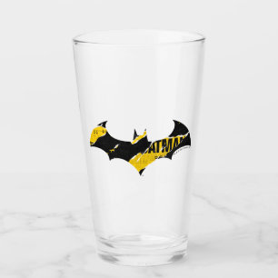 Caution Tape Batman Logo Glass
