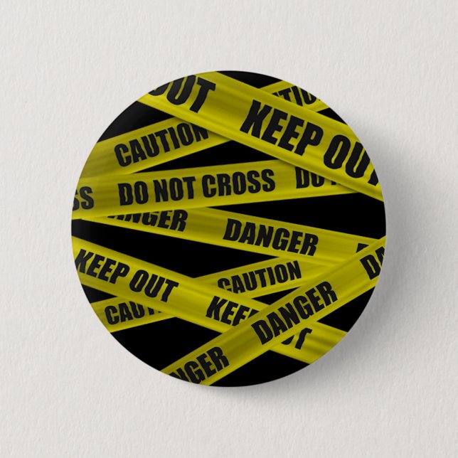 Caution Tape Button (Front)