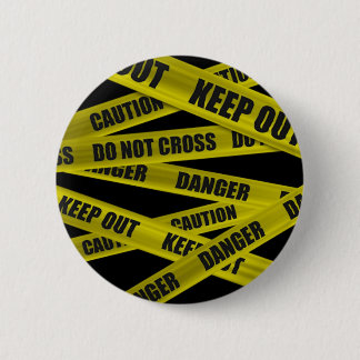 Caution Tape Button