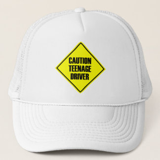 Caution Teenage Driver Trucker Hat