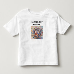 Caution: Tiny Tornado T-Shirt Design.