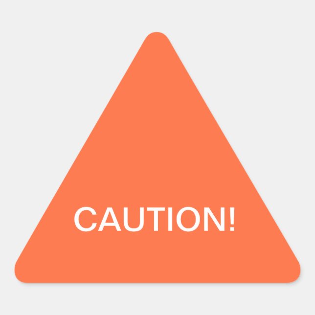 Caution Warning Label (Front)