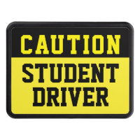Caution Yellow Black Student Driver
