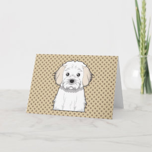Cavachon Cartoon Card