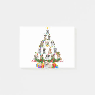 Cavachon Christmas Tree Lights Funny Lover Dog Post-it Notes