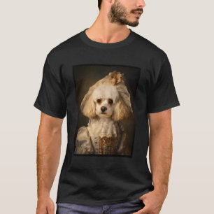 Cavachon Dog Portrait Renaissance Funny Pet Mom Da T-Shirt