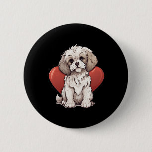 Cavachon Owner Mom Dad Gift Cavachon Dog Lover Val 2 Inch Round Button