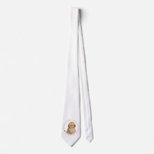 Cavachon Puppy First Christmas Tie