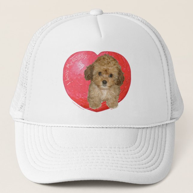 Cavachon Valentine Trucker Hat (Front)