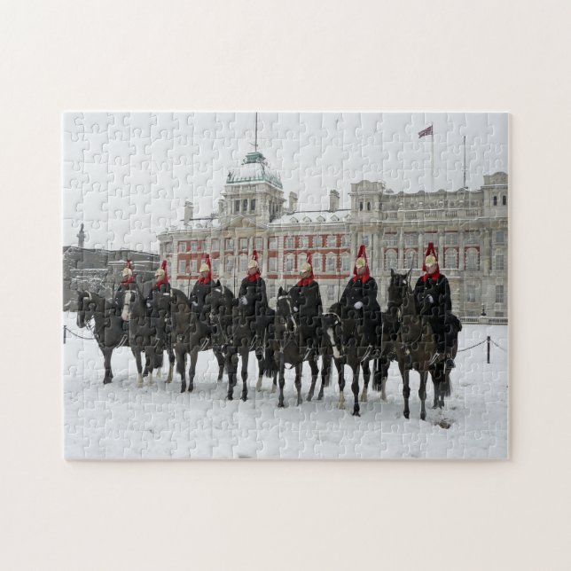 Cavalerie des maisons de Londres dans le puzzle de (Horizontal)