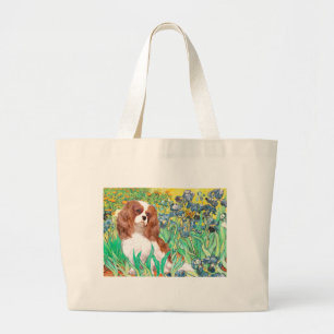 Cavalier 2 (Bl) - Irises Large Tote Bag