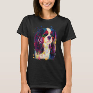 Cavalier Beautiful Look Splash Painting T-Shirt