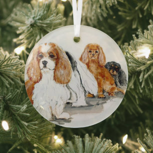 Cavalier by Hevener  Glass Ornament
