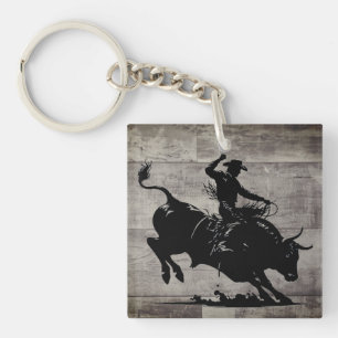 Cavalier de taureau personnalisé Rodéo Rustique