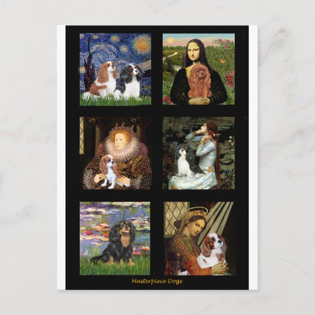 Cavalier Famous Art Masterpiece Composite (V) Postcard (Front)
