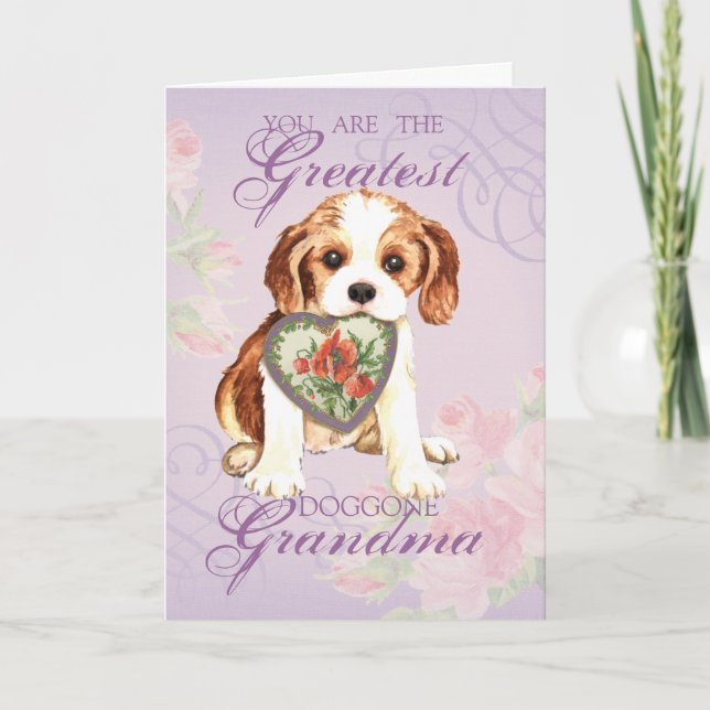 Cavalier Heart Grandma Card (Front)
