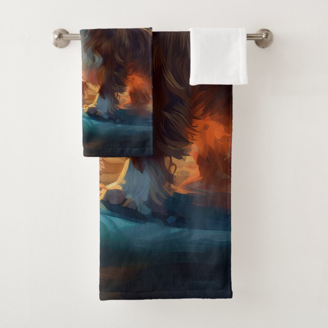 Cavalier King Beach Surf Peinture (En situation)